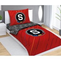 Povlečení Sparta šedočervené