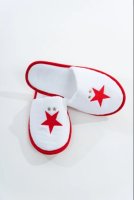 Pantofle Slavie bíločervené fotka 1867