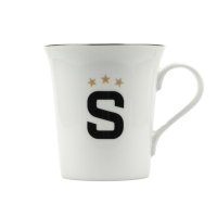 Hrnek Sparta bílý s logem "S"