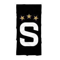 Osuška Sparta černá s bílým "S"