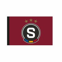 Prapor Sparta rudý fotka 1881