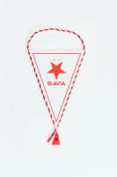 Vlaječka Slavie do auta červená/bílá fotka 1955
